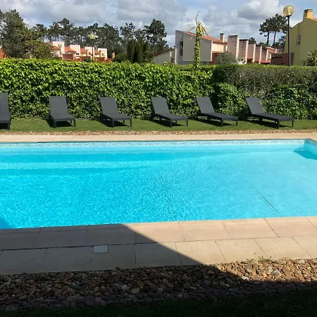 Salt Water Pool With Fireplace Sweet Villa Praia de Mira